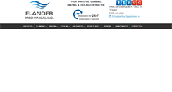 Desktop Screenshot of elandermechanical.com