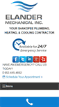 Mobile Screenshot of elandermechanical.com